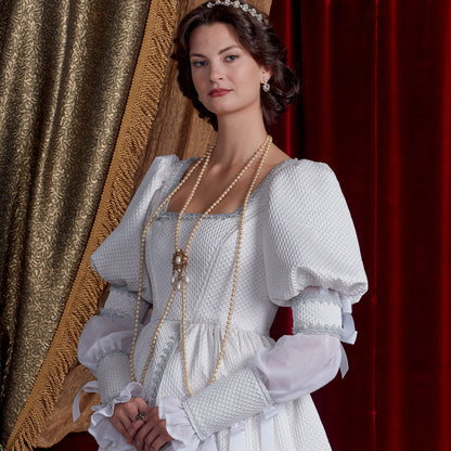 Simplicity S9090 sewing pattern envelope showing the Misses' Historical Costume designs