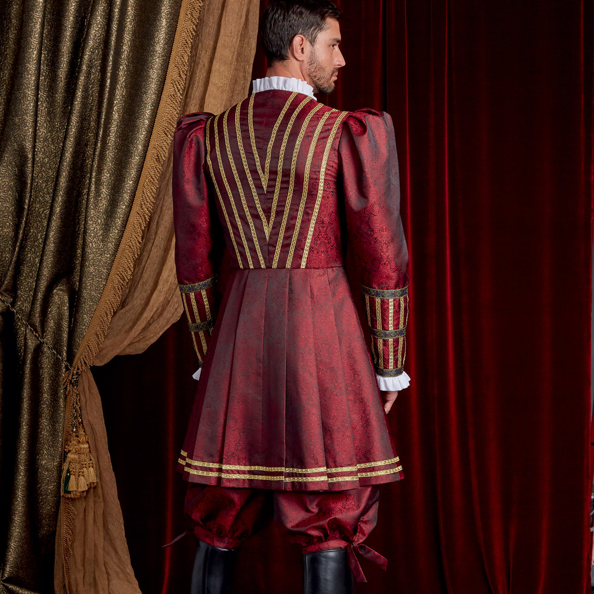 Simplicity S9095 sewing pattern envelope showing the Men's Tudor Doublet Costume designs