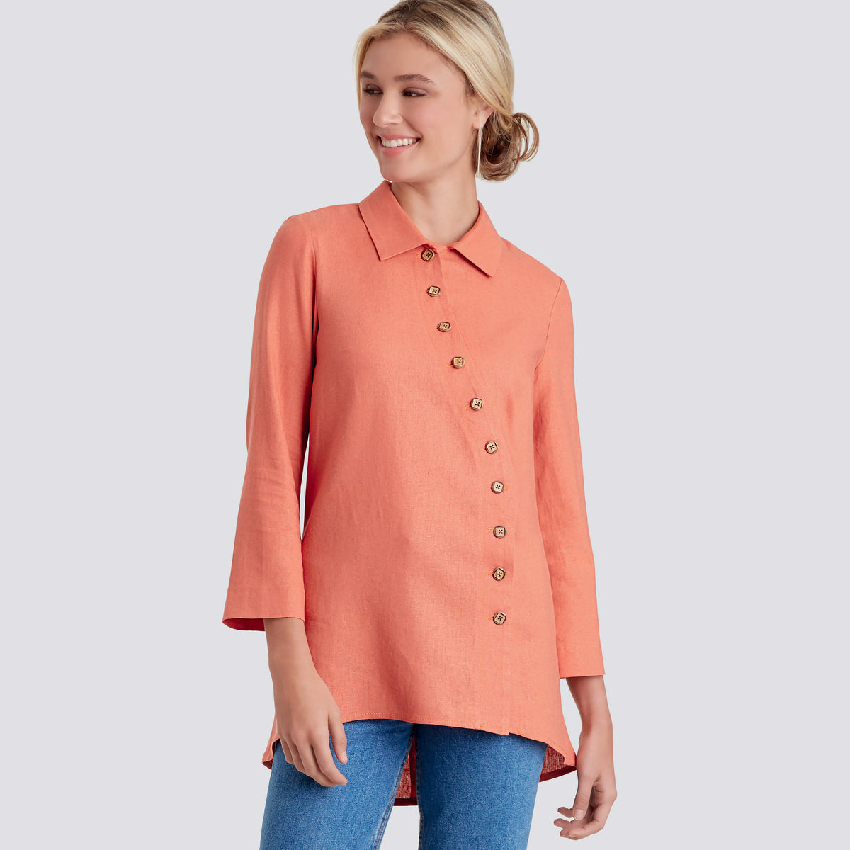Simplicity S9106 sewing pattern envelope showing the Misses' Tops designs
