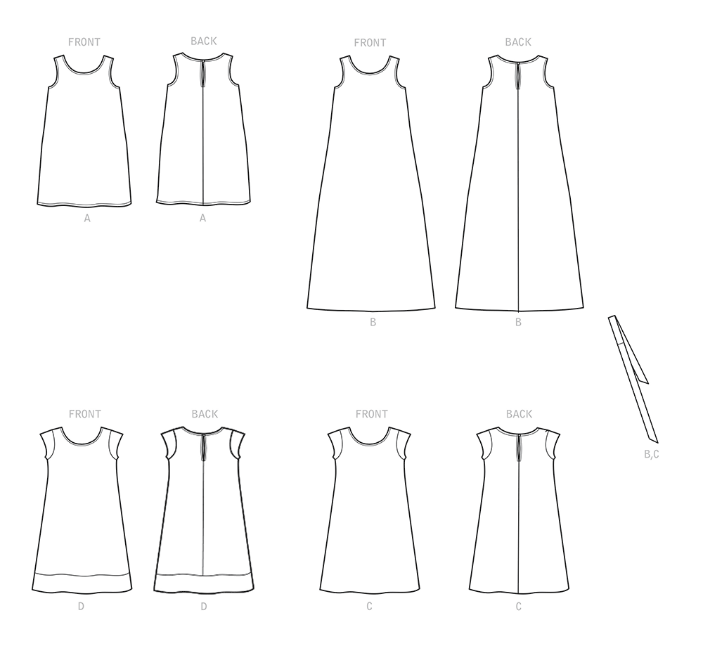 Simplicity S9120 pattern envelope showing girls' dresses