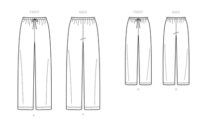 Simplicity S9129 pattern envelope showing lounge trousers