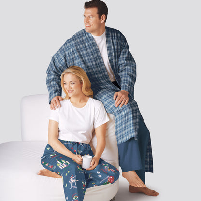 Simplicity S9131 pattern envelope showing lounge trousers, shorts and robe