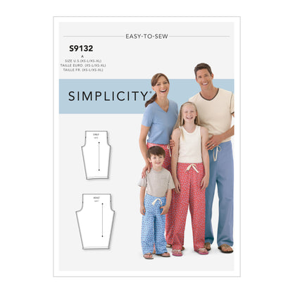 Simplicity S9132 pattern envelope showing pull-on trousers