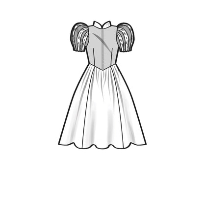 Simplicity S9168 pattern envelope showing girls' princess dress costumes