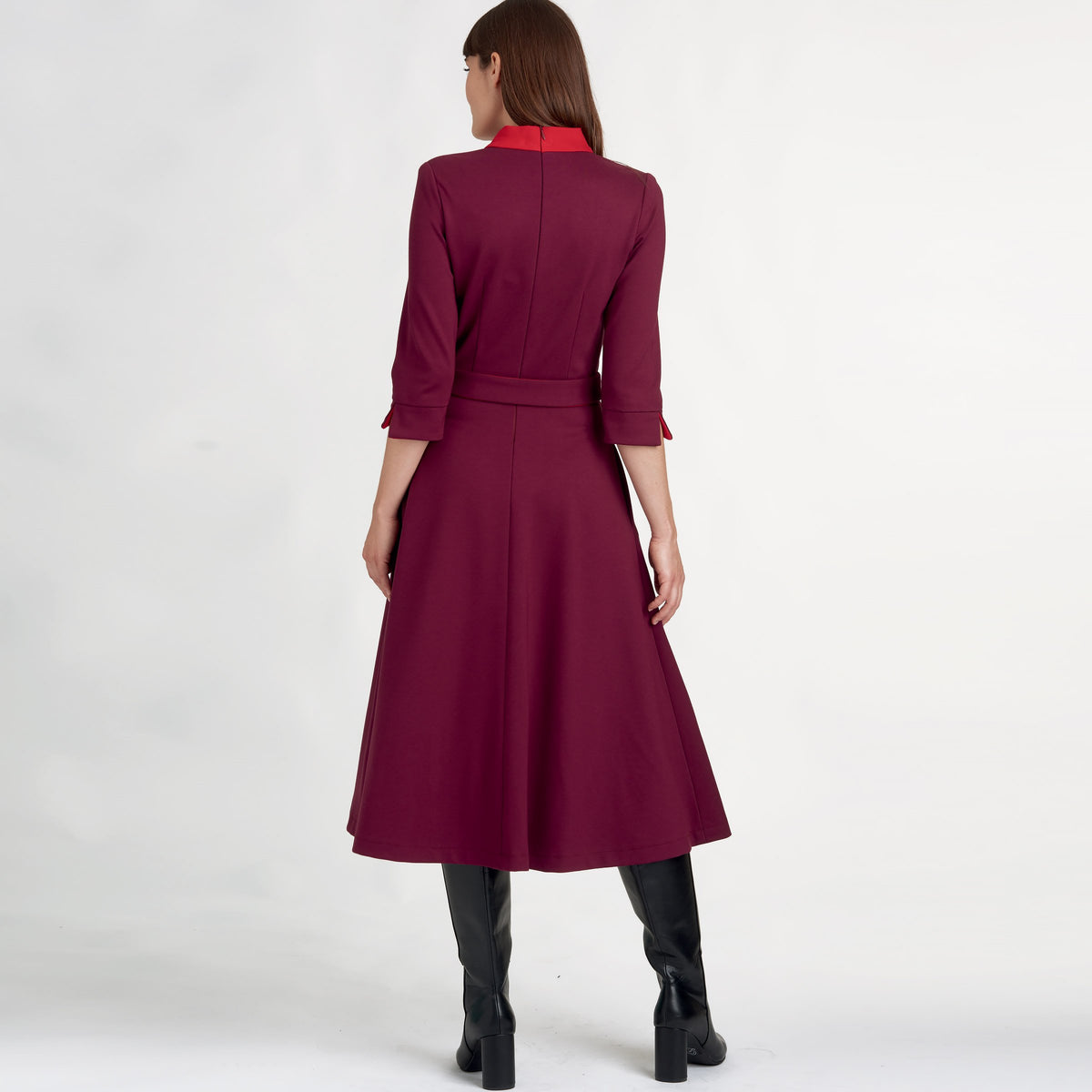 Simplicity S9176 sewing pattern envelope showing fit and flare dress