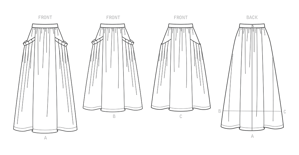 Simplicity S9180 sewing pattern envelope showing pleated skirt