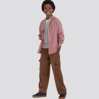 Simplicity S9201 sewing pattern envelope showing shirt, vest and cargo trousers