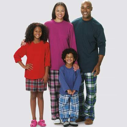 Simplicity S9202 sewing pattern envelope showing pyjama top and trousers