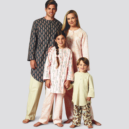 Simplicity S9218 sewing pattern envelope showing lounge tunic and trousers