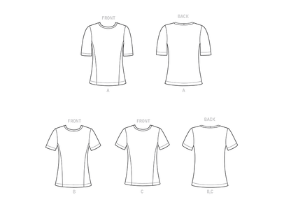 Simplicity S9229 sewing pattern envelope showing women's tops