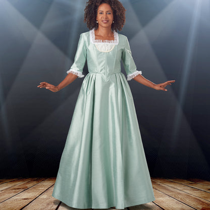 Simplicity S9251 sewing pattern envelope showing 18th century inspired costume