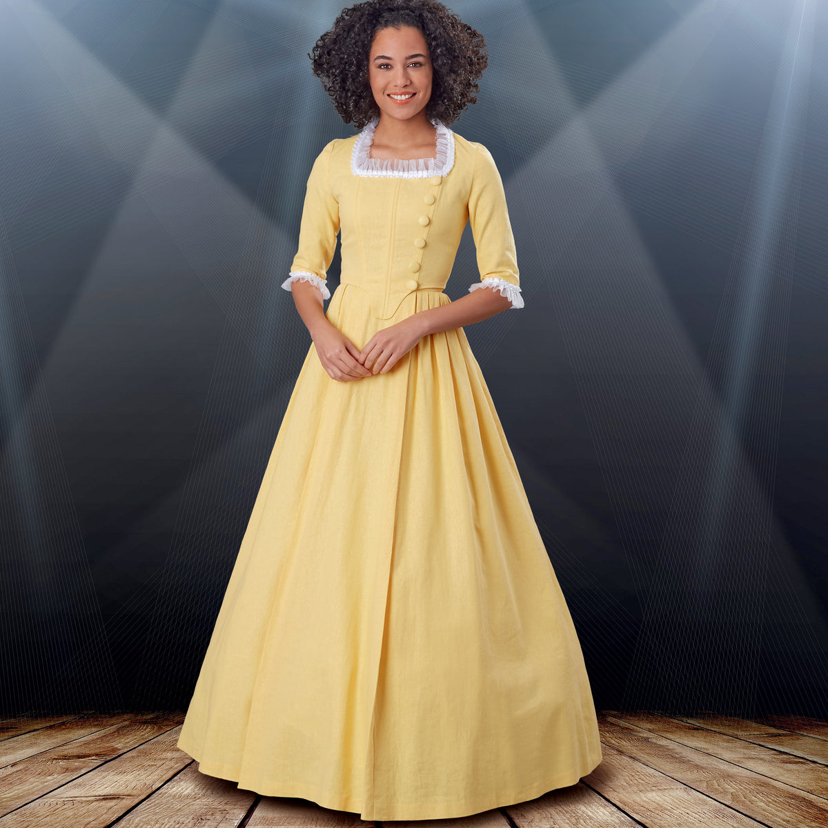 Simplicity S9251 sewing pattern envelope showing 18th century inspired costume