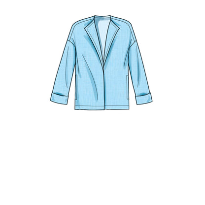 Simplicity sewing pattern S9263 envelope showing a dress, top and jacket