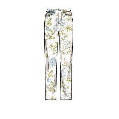 Simplicity sewing pattern S9266 envelope showing vintage style jeans