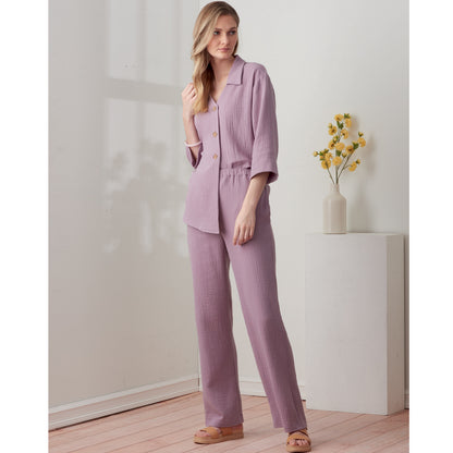 Simplicity sewing pattern S9270 envelope showing a shirt with trousers or shorts