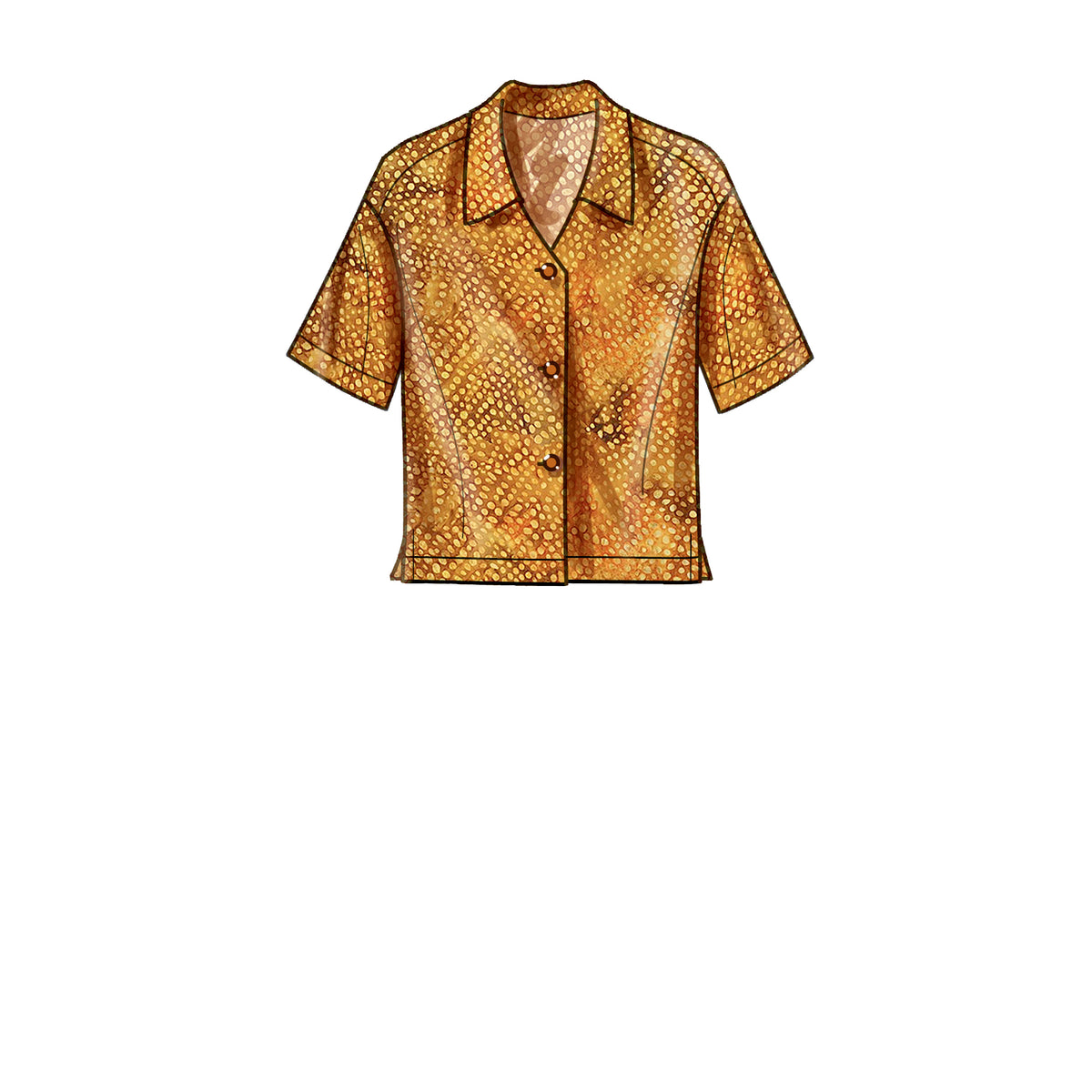 Simplicity sewing pattern S9270 envelope showing a shirt with trousers or shorts