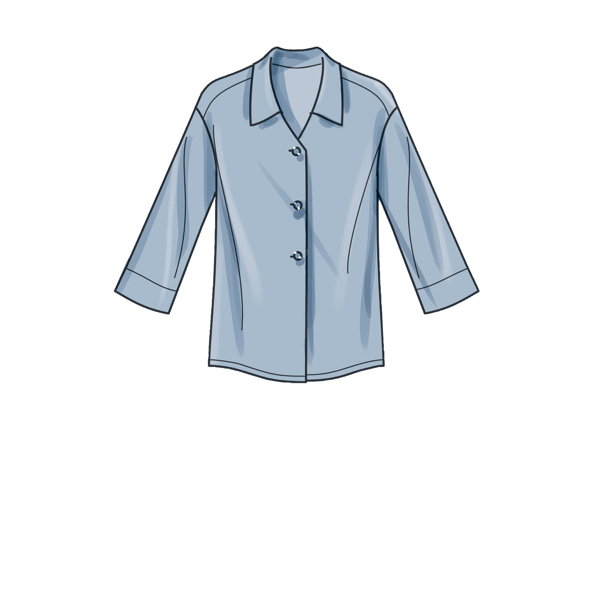 Simplicity sewing pattern S9270 envelope showing a shirt with trousers or shorts