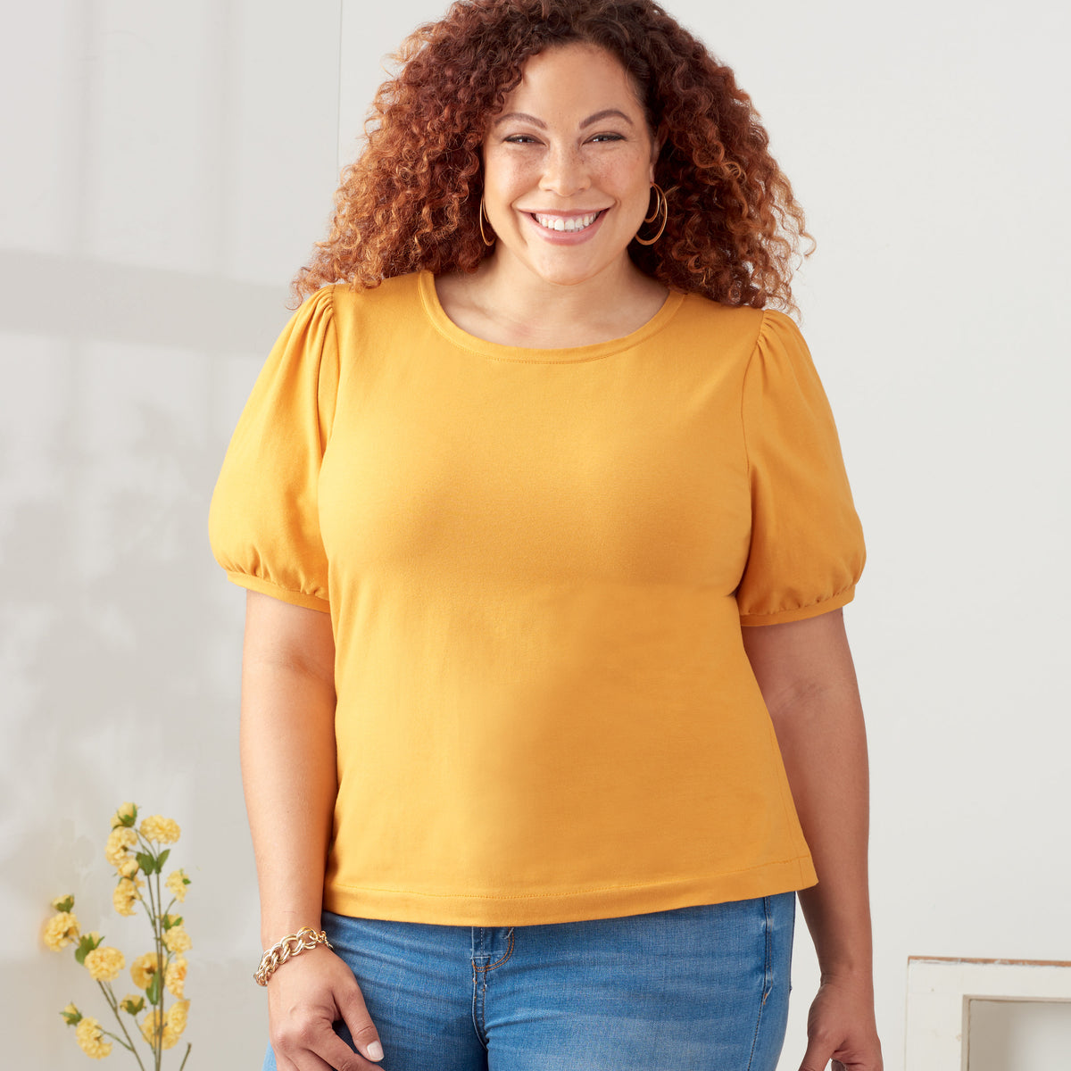 Simplicity sewing pattern S9273 envelope showing knit tops