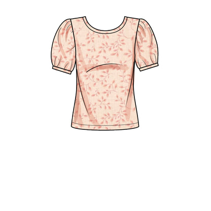 Simplicity sewing pattern S9273 envelope showing knit tops