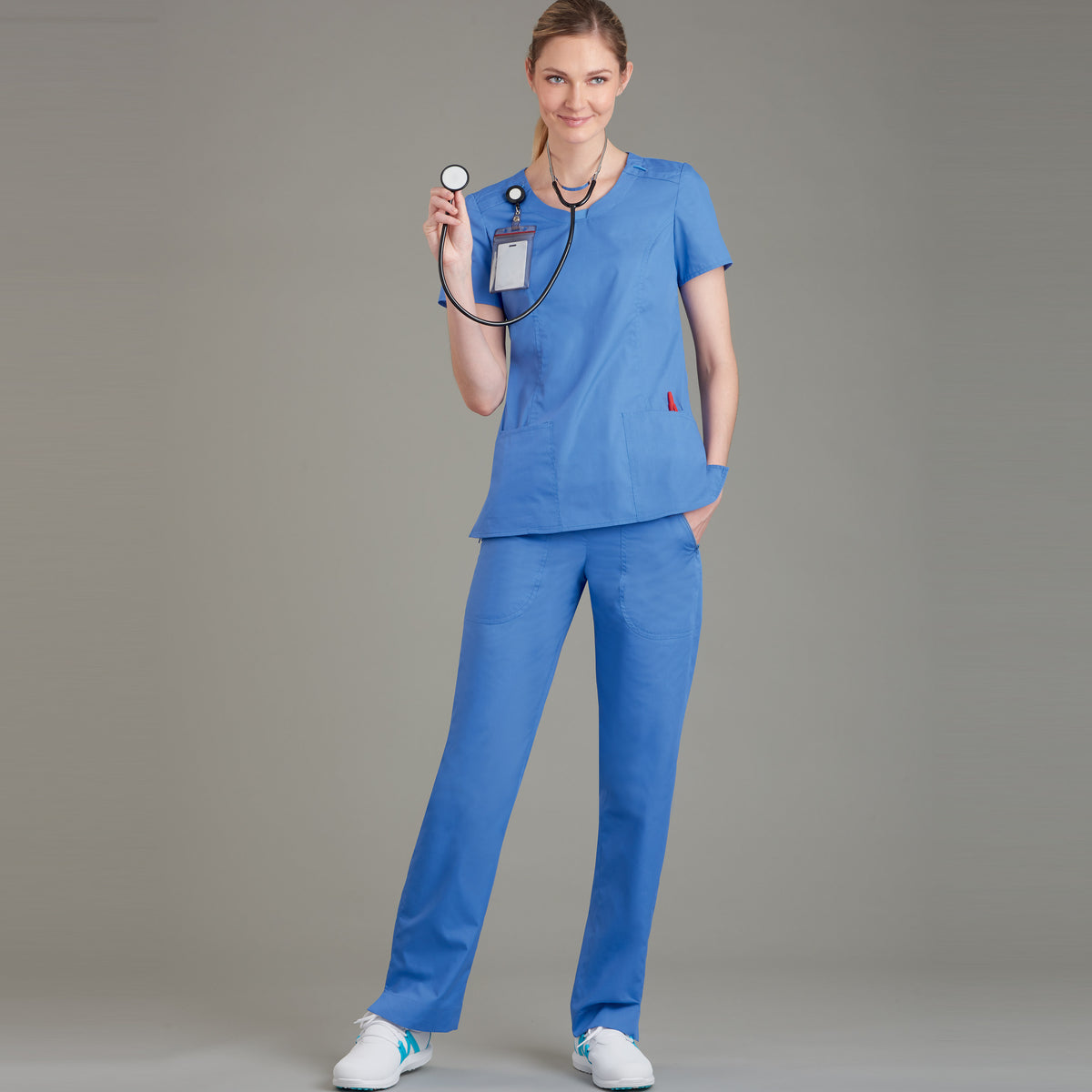 Simplicity sewing pattern S9276 envelope showing scrubs
