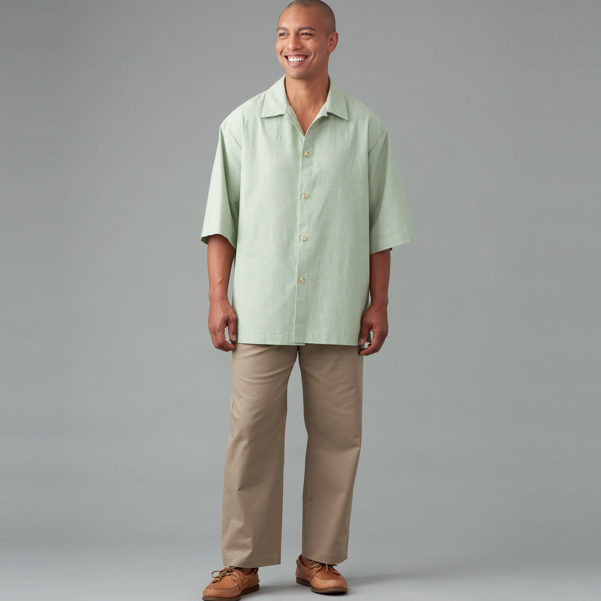 Simplicity sewing pattern S9279 envelope showing a shirt with trousers or shorts