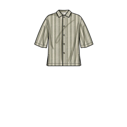 Simplicity sewing pattern S9279 envelope showing a shirt with trousers or shorts
