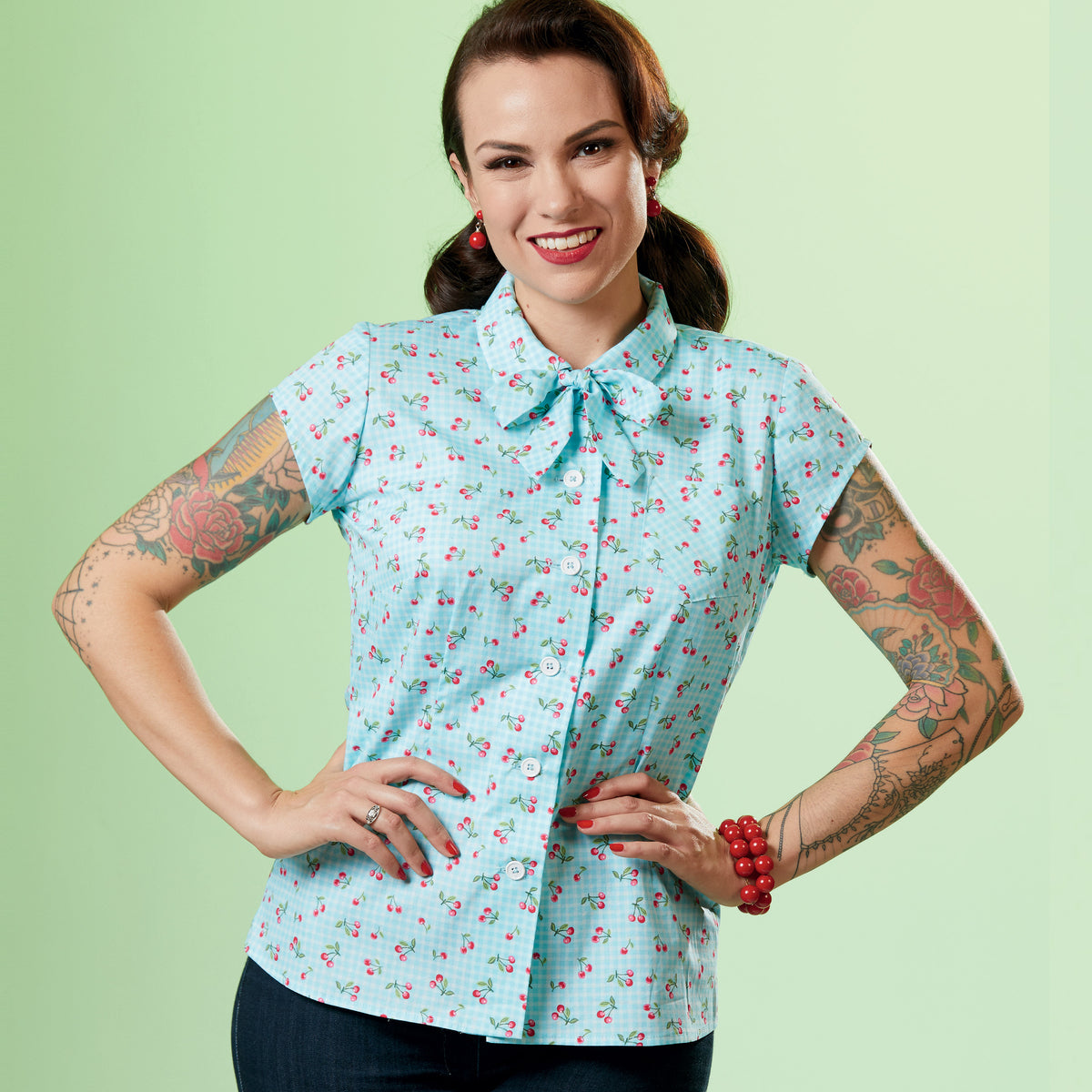 Simplicity S9295 sewing pattern envelope showing misses' top & vest designs