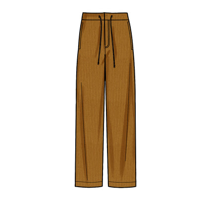 Simplicity S9315 sewing pattern envelope showing men's & boys' casual wear designs