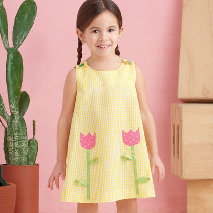 Simplicity S9318 sewing pattern envelope showing toddler casual wear designs