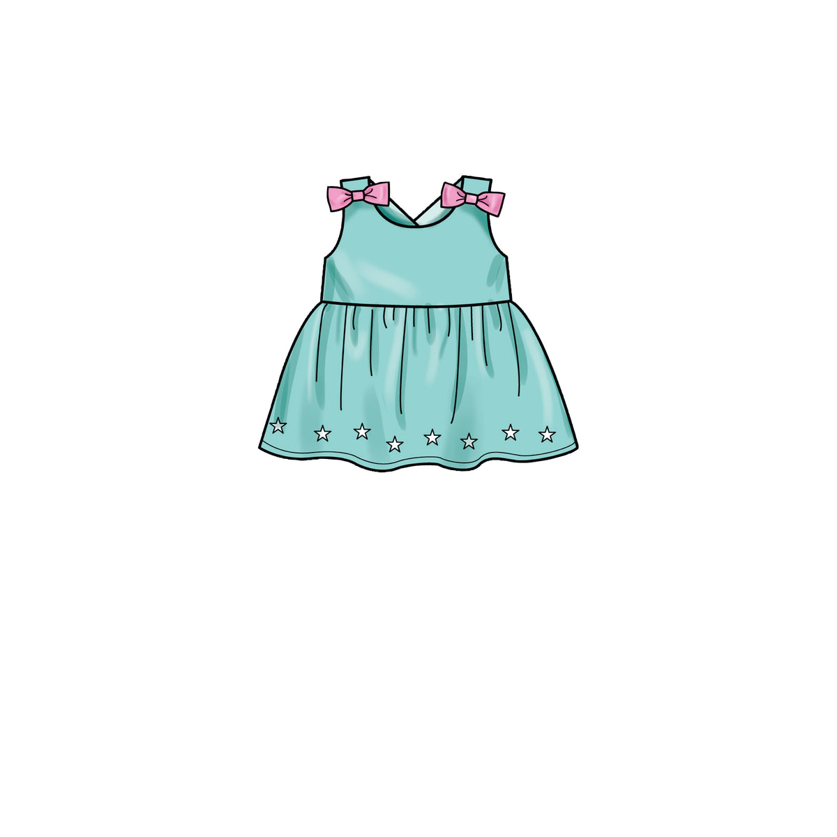 Simplicity S9319 sewing pattern envelope showing toddler casual wear designs