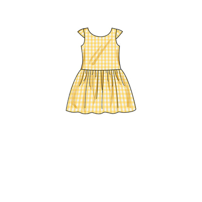 Simplicity S9320 sewing pattern envelope showing child's dress designs