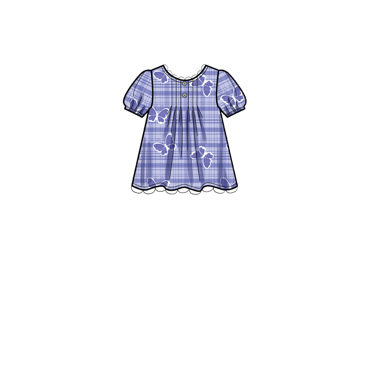 Simplicity S9321 sewing pattern envelope showing child's casual wear designs