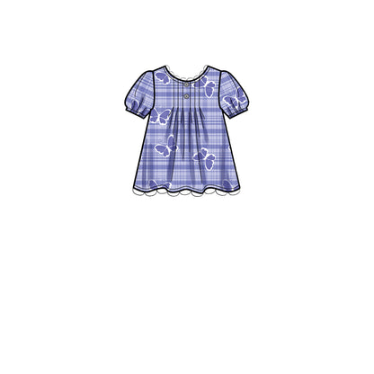 Simplicity S9321 sewing pattern envelope showing child's casual wear designs