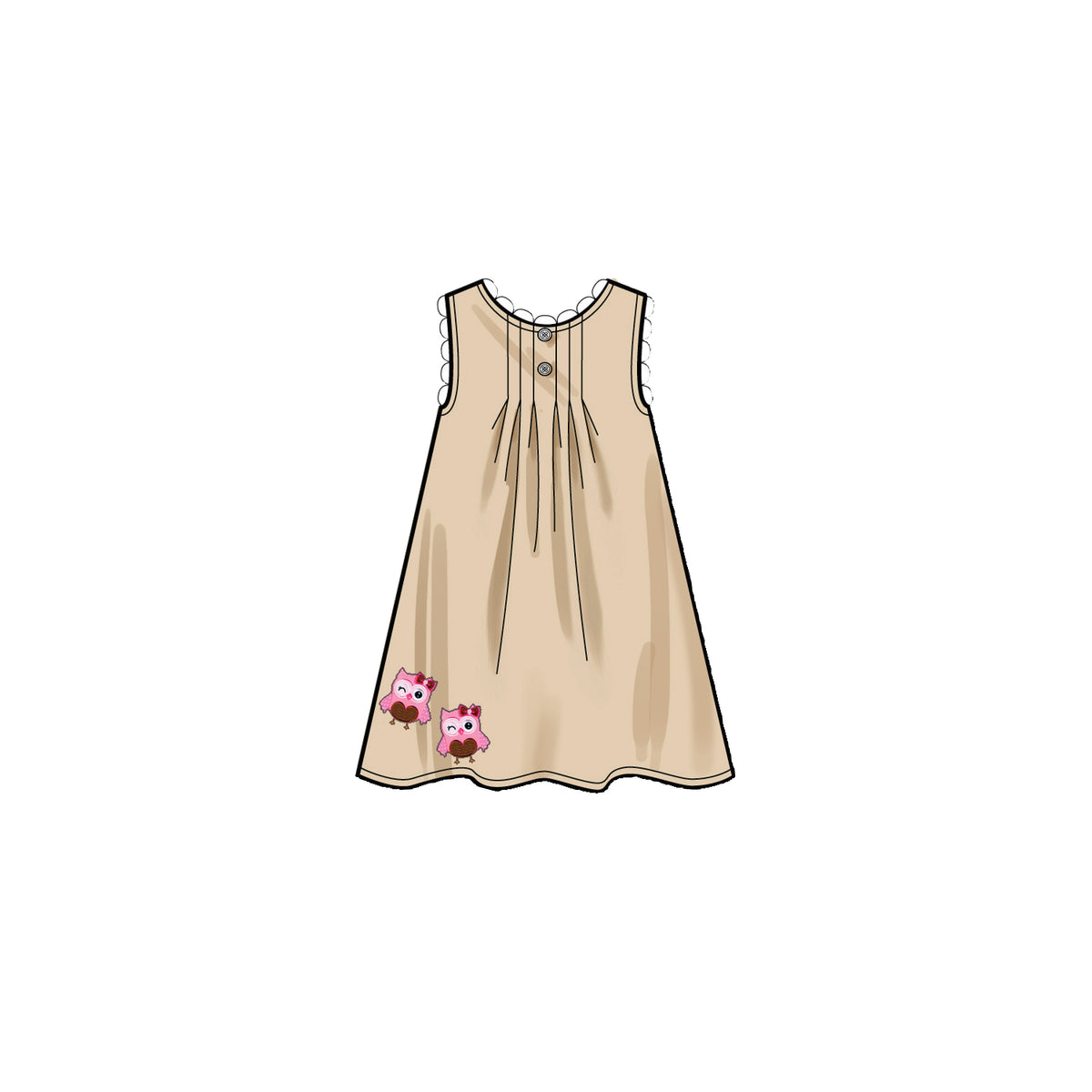Simplicity S9321 sewing pattern envelope showing child's casual wear designs