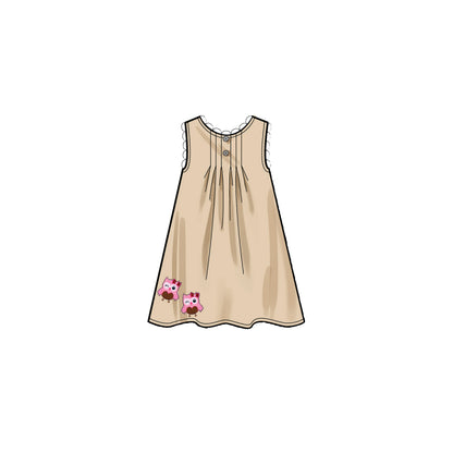 Simplicity S9321 sewing pattern envelope showing child's casual wear designs