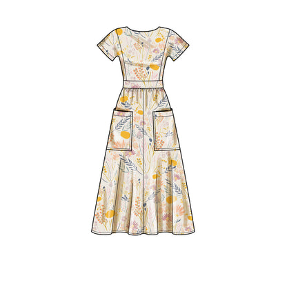 Simplicity S9324 sewing pattern envelope showing misses' dress designs
