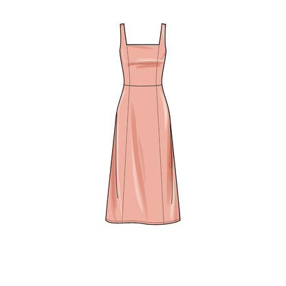 Simplicity S9326 sewing pattern envelope showing misses' dress designs