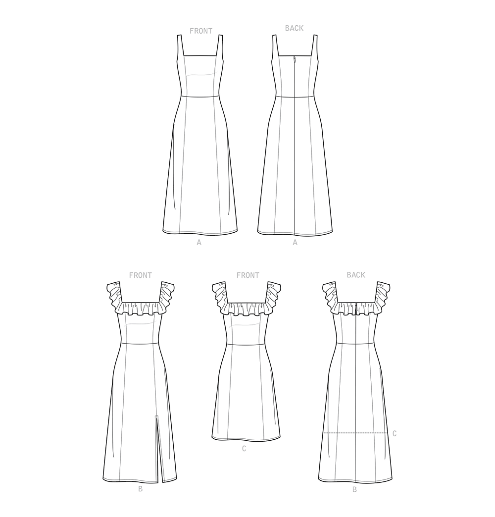 Simplicity S9326 sewing pattern envelope showing misses' dress designs