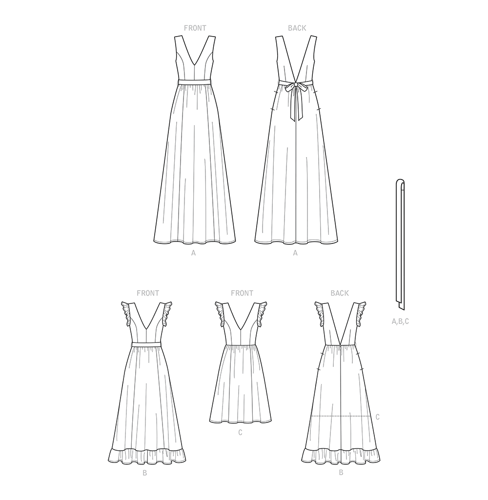 Simplicity S9327 sewing pattern envelope showing misses' nap dress designs