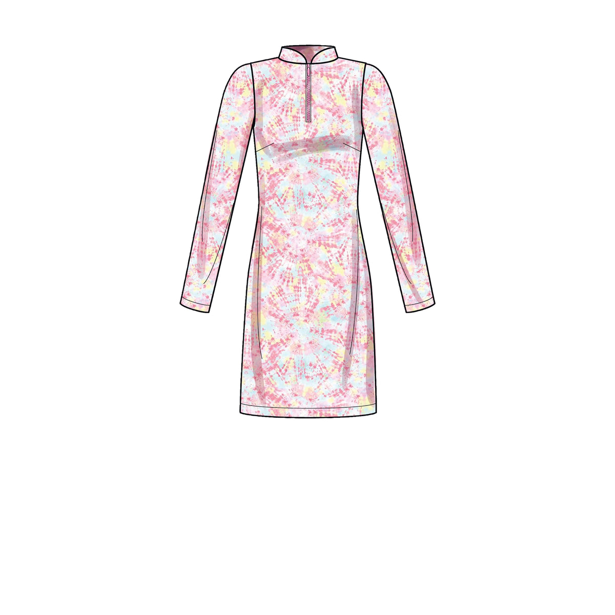 Simplicity S9328 sewing pattern envelope showing misses' knit dress & top designs