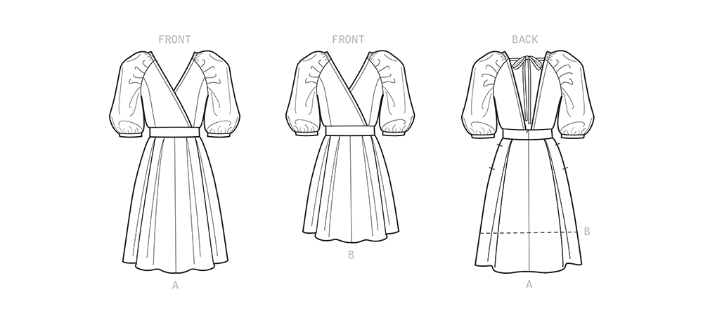Simplicity S9329 sewing pattern envelope showing misses' dress designs
