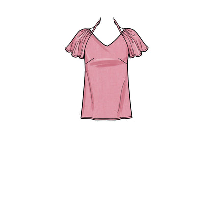 Simplicity S9334 sewing pattern envelope showing misses' & women's top designs