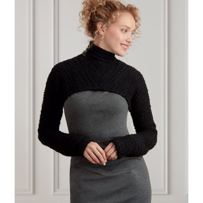 Simplicity S9372 sewing pattern envelope showing women's slim fit dresses