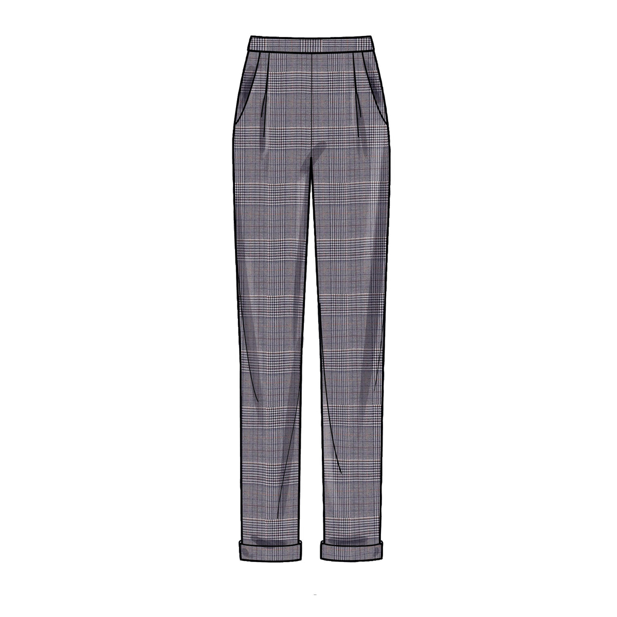 Simplicity S9376 sewing pattern envelope showing women's skirts and trousers