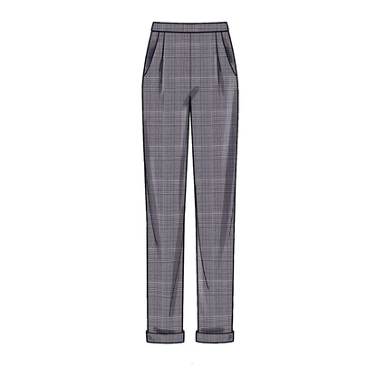 Simplicity S9376 sewing pattern envelope showing women's skirts and trousers