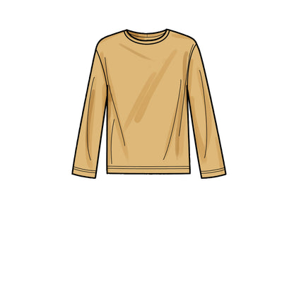Simplicity S9379 sewing pattern envelope showing unisex hoodies, trousers and T-shirts