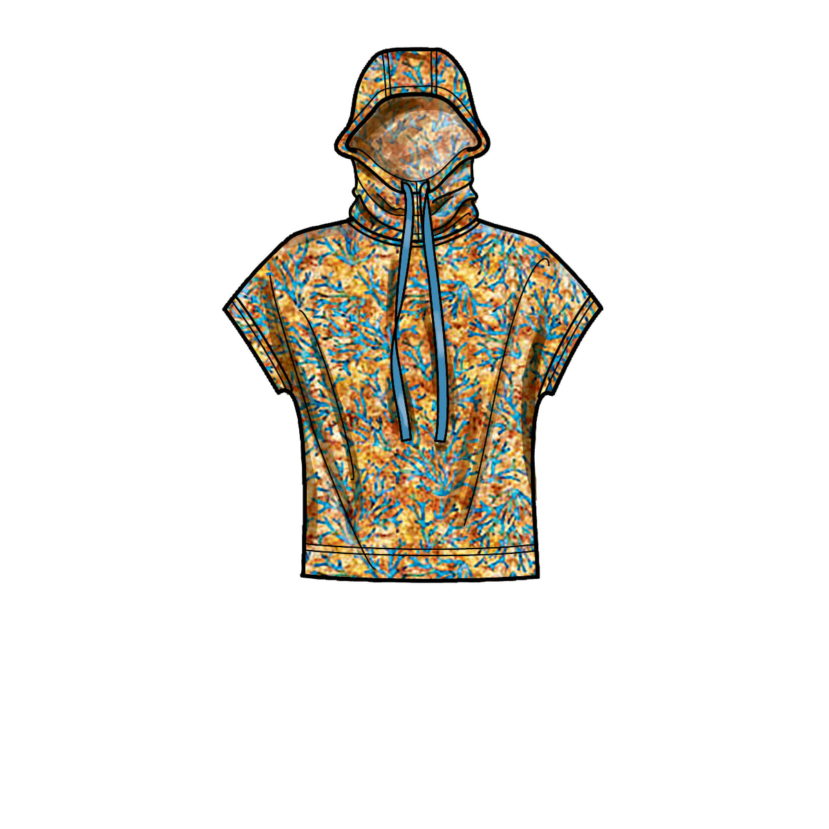 Simplicity S9379 sewing pattern envelope showing unisex hoodies, trousers and T-shirts