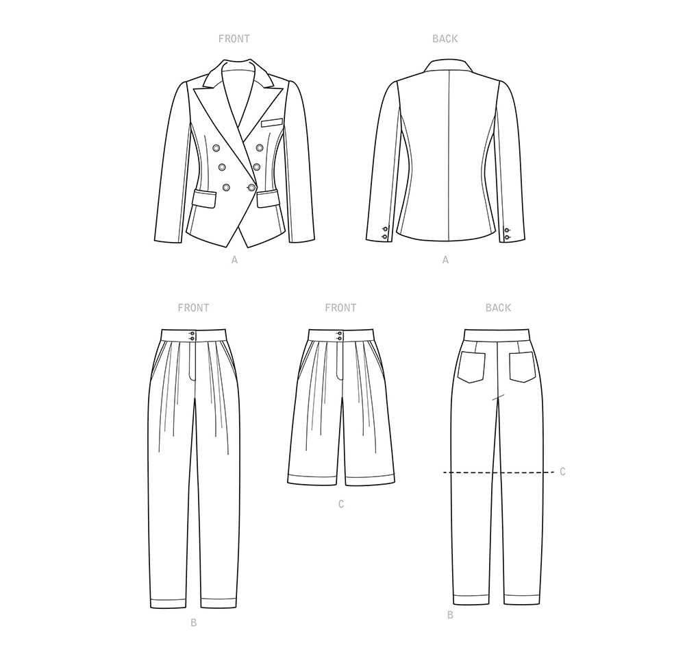 Simplicity S9381 sewing pattern envelope showing women's casual outfits