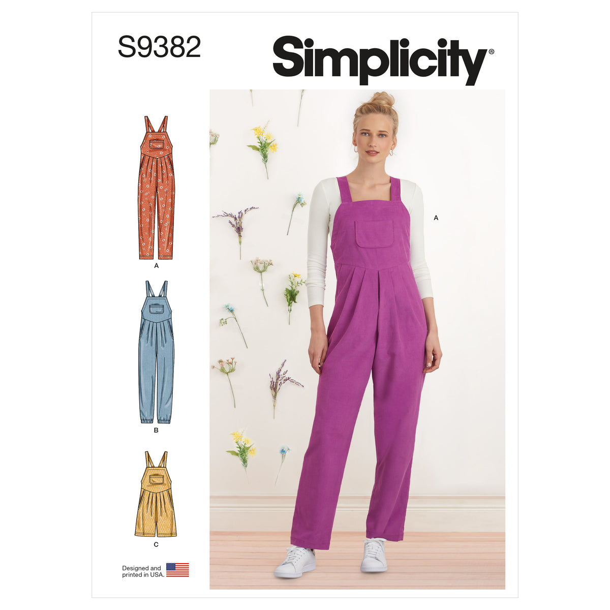 Simplicity S9382 sewing pattern envelope showing women's casual outfits