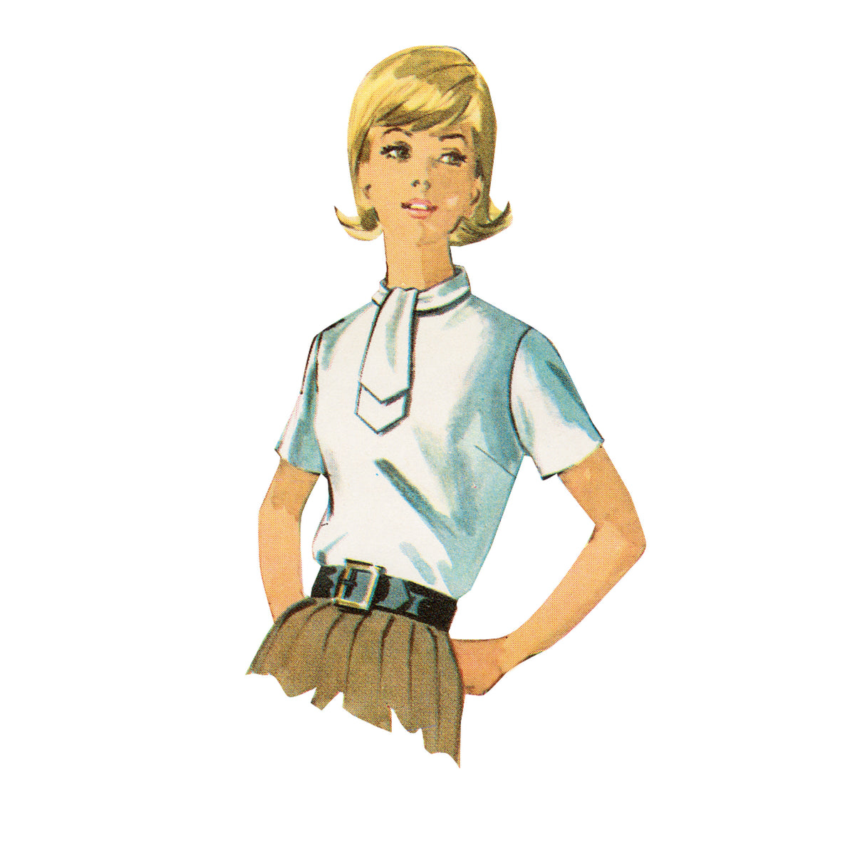Simplicity S9386 sewing pattern envelope showing women's blouses